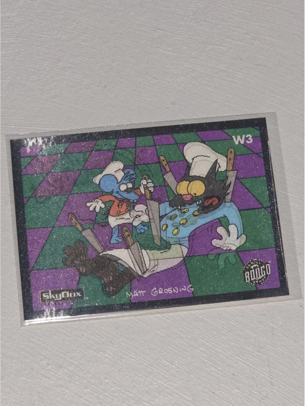 Simpsons Series 2 Wiggle Card Puzzle Near Set Lenticular SkyBox 1994 6 Card Lot